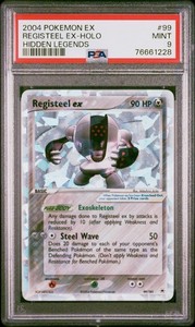2004 Pokemon Registeel EX Holo Foil Hidden Legends #99 PSA 9