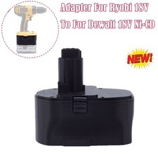 Battery Adapter For Ryobi 18V Li-ion Battery to for Dewalt 18V Ni-CD Power Tools