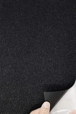 Allgala 12 Pack Glitter EVA Foam Paper 8x12 Sheets Black Self-Adhesive for Craft