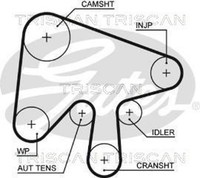 Triscan Zahnriemen 8645 5630XS FüR Mazda Hatchback GG Station Wagon GY CR BK GH