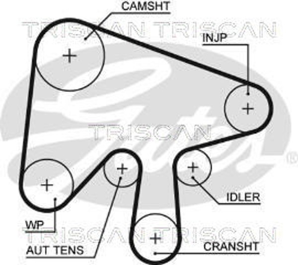 Triscan Zahnriemen 8645 5630XS FüR Mazda Hatchback GG Station Wagon GY CR BK GH-image