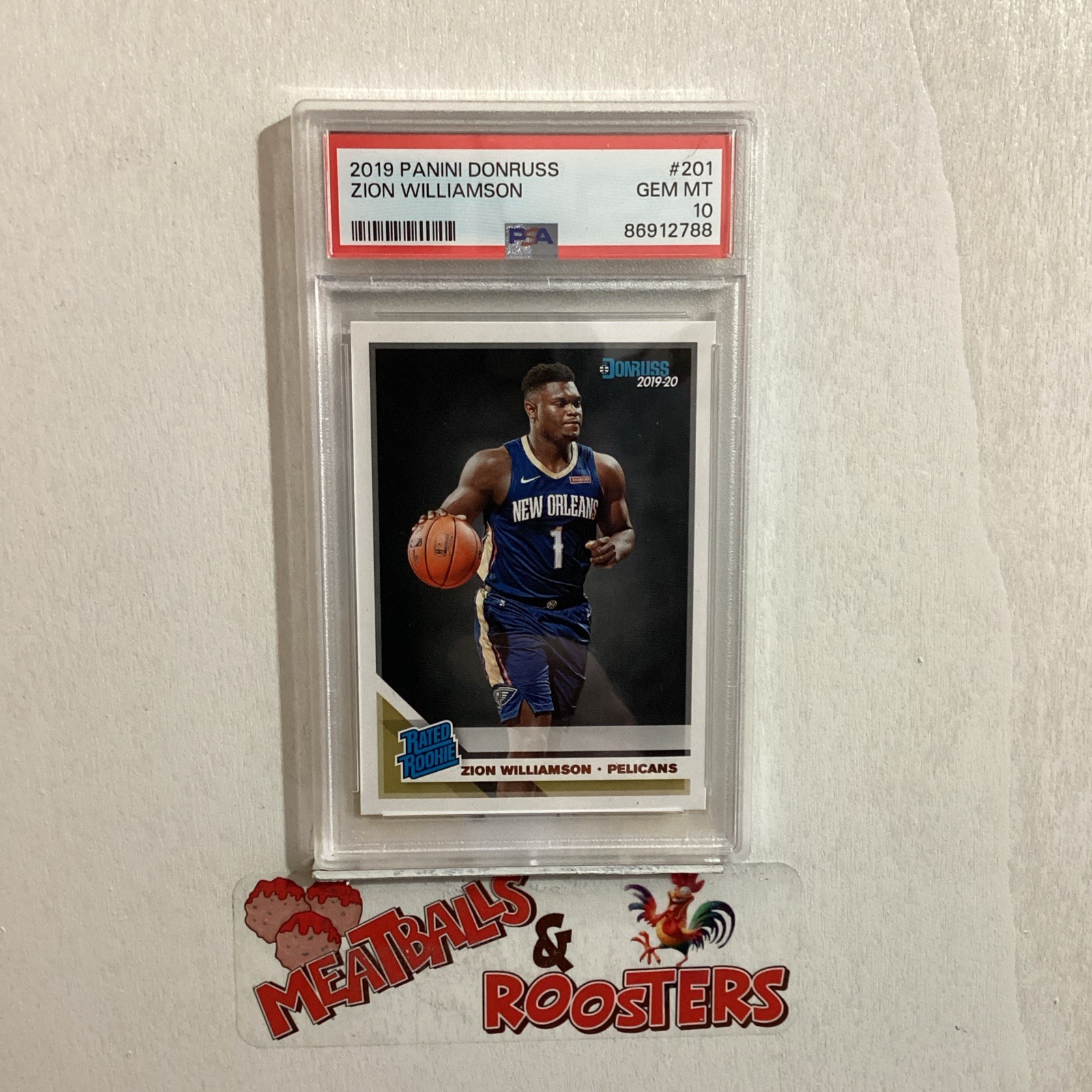 2019-20 Donruss Zion Williamson #201 Rookie PSA 10