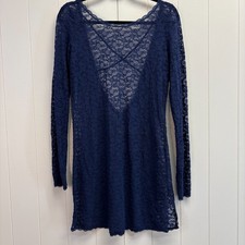 Victoria Secret Womens Whimsigoth Lace Floral Sheer Dress Size XL Fairy Grunge