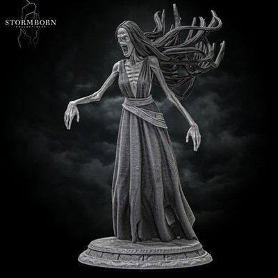 Banshee Grimdark Miniatur Pathfinder Dnd RPG 2 Größe Stormborn