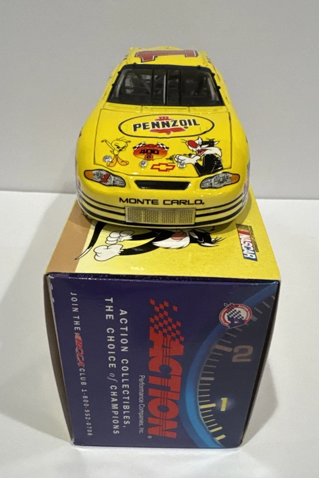 Steve Park #1 масштаб 1/24 ограниченный выпуск действие NASCAR лот из 2 автомобилей - Изображение 3 из 4