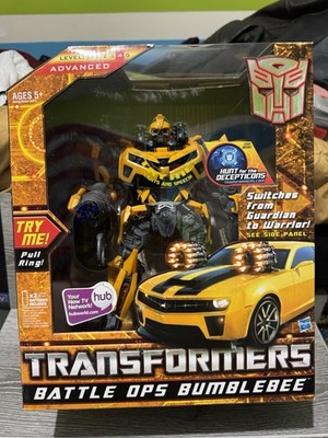 Hasbro Transformers Battle Ops Bumblebee Autobot Lights Sounds Hunt Decepticons