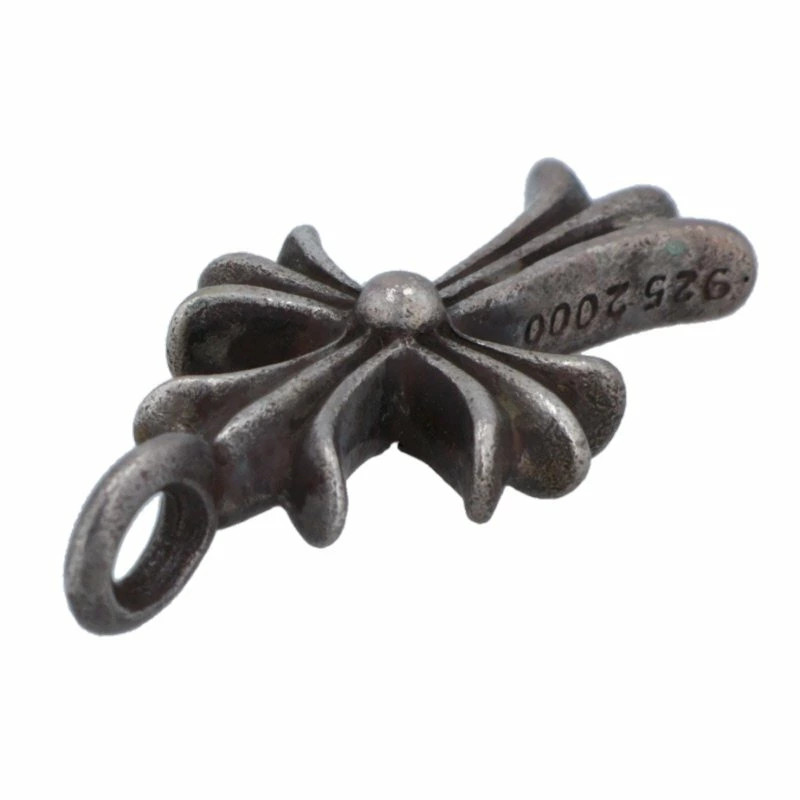 Chrome Hearts TINY CRSF P Ruby Cross Pendant Silv… - image 5