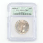 1959-D Franklin Half Dollar ICG MS65 FBL Full Bell Lines Toned Silver 50C