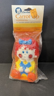 Vintage 1983  I'm A Gerber Kid Squeeze Toy Carrot Top Sealed In Original Package