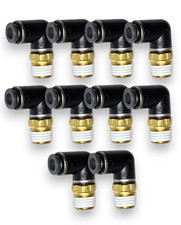 X10 Smc Dot Push Connect 90 Fittings 14 Npt - 14 Air Line Ride Bags Bagged
