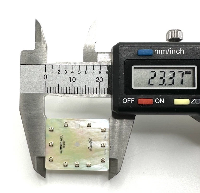 Preowned Raymond Weil Parsifal 23.4x19.0 Rectangular MOP Diamond Dial Part - Image 4 of 4