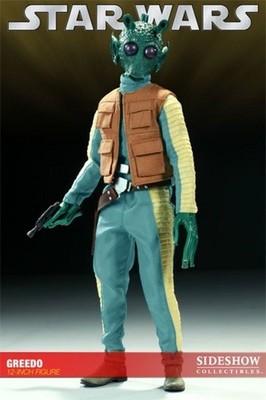Greedo Bounty Hunter 1/6 Scale Figure - STAR WARS ANH - Sideshow No Hot Toys