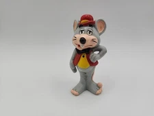 Vintage 1985 Chuck E. Cheese Mouse Showbiz Pizza Time PVC Mini Figure 1980's