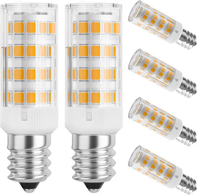 E12 LED Bulb 4W (40W Equivalent), Warm White 3000K Non-Dimmable Candle Base Ligh