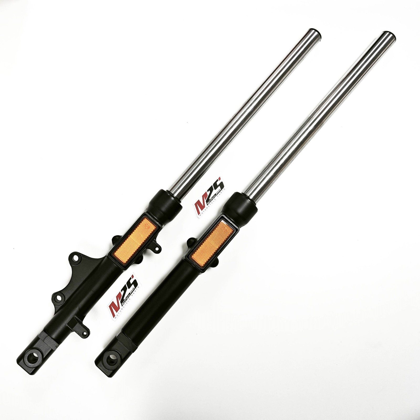 Black Front Fork Legs Left & Right Complete For Yamaha YBR 125 2007-2017