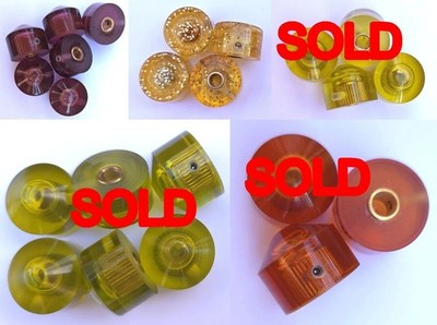 Hand-Crafted Radio Guitar Knobs, Some Imperfections, for 1/4'' Shaft