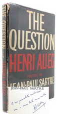 Jean-Paul Sartre - Henri Alleg THE QUESTION Signed by Henri ALLEG 1st Edition 1s