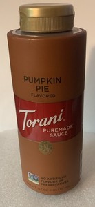 Torani Puremade Pumpkin Pie Sauce, 16.5 Ounces 8/2025