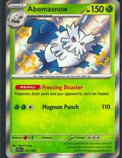 Abomasnow 101/091 Shiny Rare Paldean Fates Pokemon Holo Near Mint