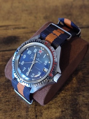 Militäruhr Vostok Komandirskie Submariner CCCP - Vintage 80er Jahre