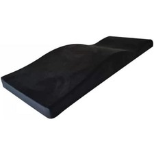 Lash Bed Topper 70"x23" Curvy Ergonomic Massage Foam Cushion w/ Removable Cover