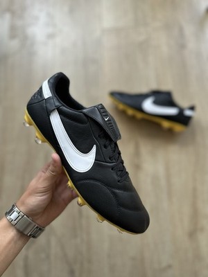 Nike Premier III FG Soccer Cleats Black White-Amarillo AT5889-005 Size 7M 8.5W Nike Premier III FG Soccer Cleats Black White-Amarillo Size  main image 3