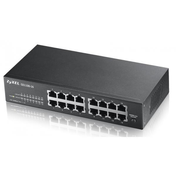 Zyxel GS1100-16 Non gestito Gigabit Ethernet [10/100/1000] (Zyxel GS-1100-16 V3 - Immagine 2