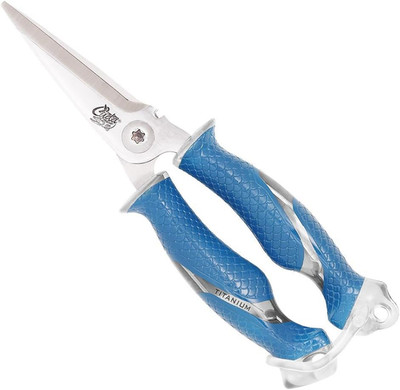 8'' Titanium Bonded Fishing Snips for Wire, Braid & Mono Cutting