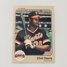 Chili Davis San Francisco Giants 1983 Fleer #257 Baseball Card