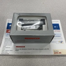 Minox MX Miniature Camera Set with MX Flash, ND-4 Grey Filter And Strap IN BOX