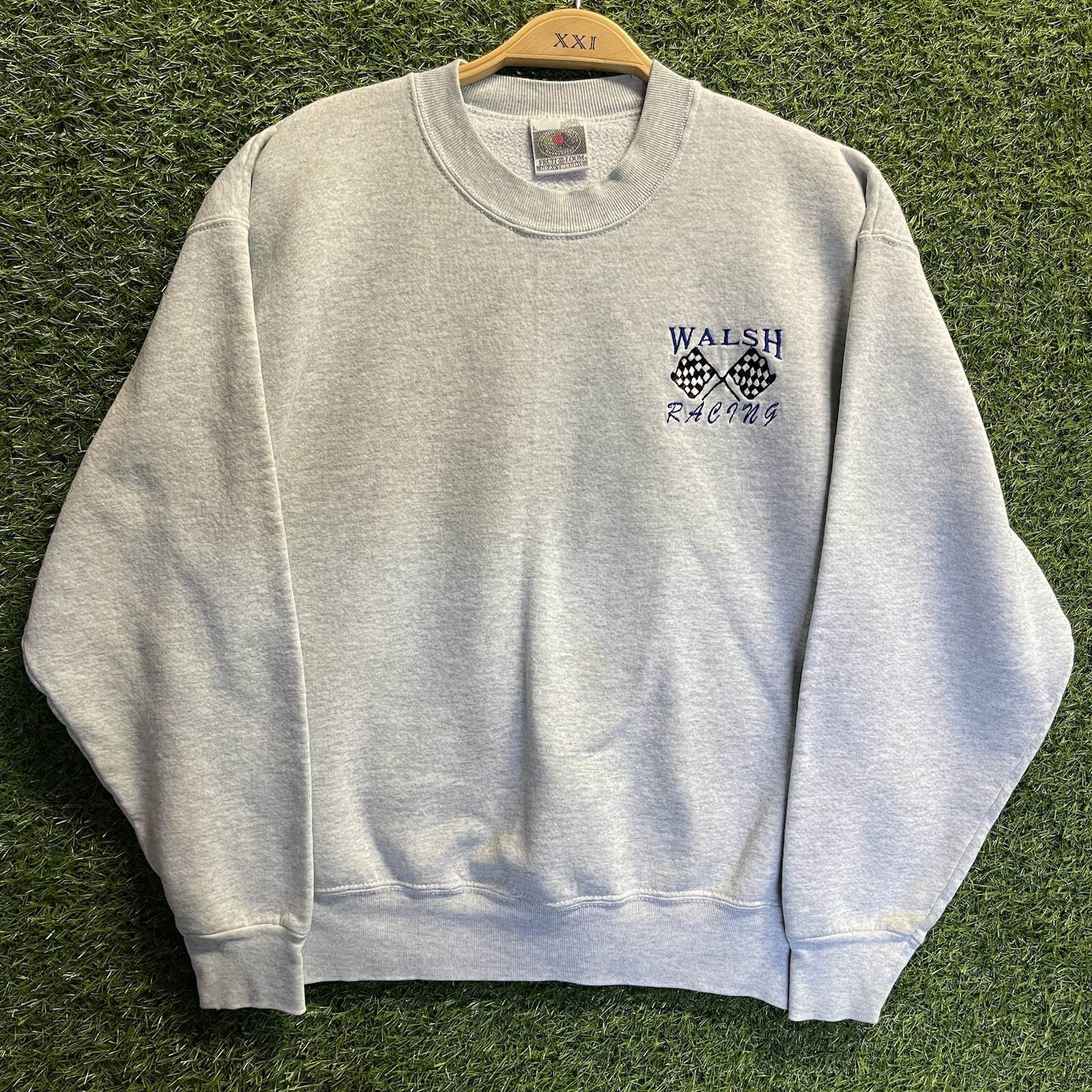 Vintage, Walsh Racing, Crew Neck, Sweatshirt, Pullover, Embroidered, Men's L