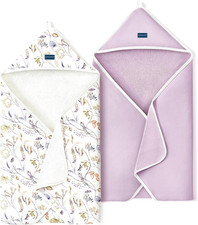 Baby Hooded Towel 2 Pack for Newborn, Super Soft Bath Towels with Original Desig