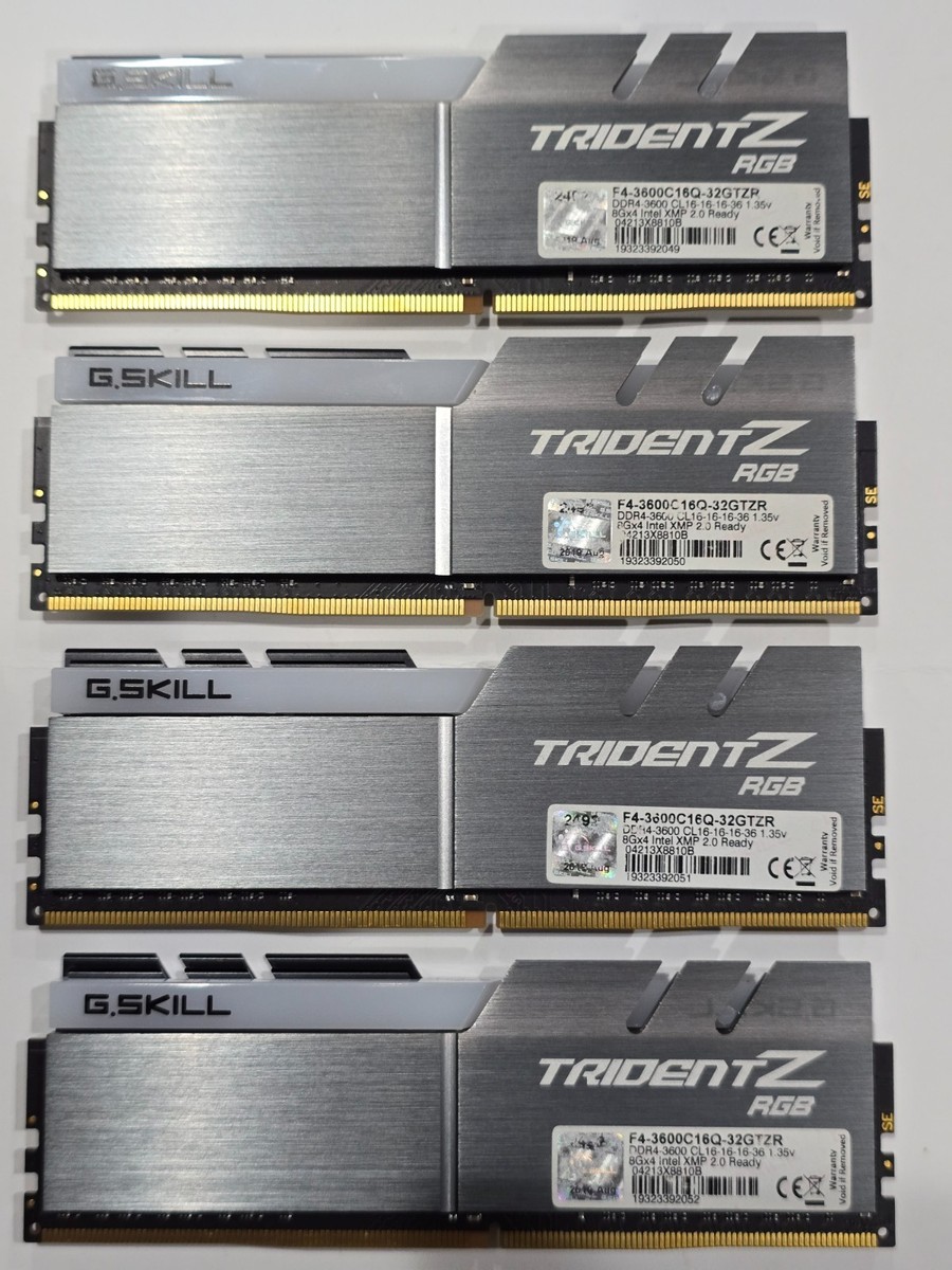 ✓✓ G.SKILL TridentZ RGB 32GB (4x8GB) 3600 MHz DDR4 (16-16-16-36