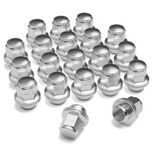 12x1.5 Lug Nuts 20 Pcs Chrome Closed End Mag Style Lug Nuts with Washer 13/16...