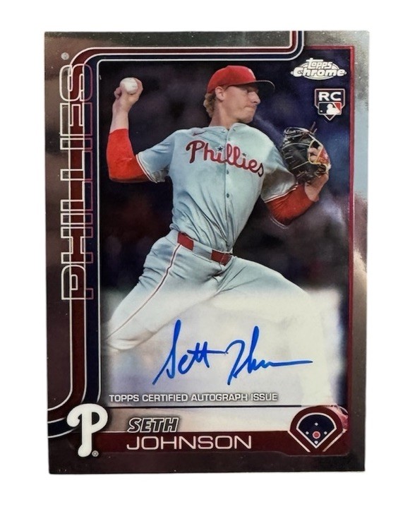 Topps chrome 吉田 RC auto 2025 Topps Chrome Rookie Autograph Seth Johnson #RA-SJO RC Auto