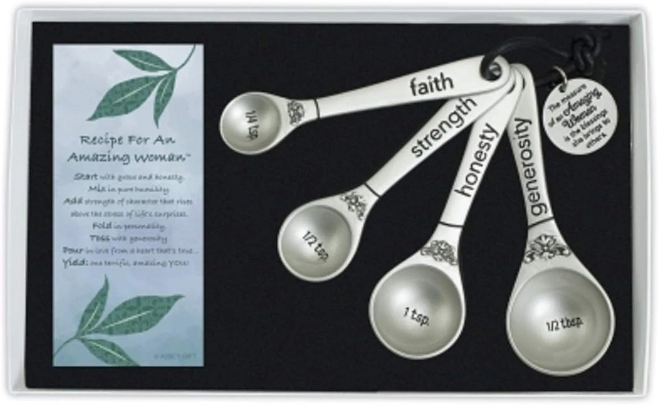 Amazing Woman Measuring Spoon Set, Decorative Gifts and Kitchen Accessories, 4 S