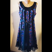 Women Laura Ashley Dress Multicolor Silk Other