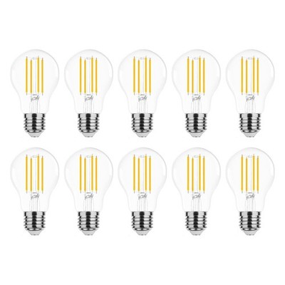 Modee E27 LED Filamentlampe A60 7W 806lm 4000K Neutralweiß 10 Stück