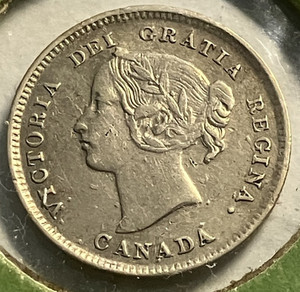 elf Canada 5 Cents 1893  Victoria