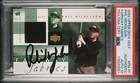 2002 Upper Deck Golf Phil Mickelson Rookie Fairway Fabrics PSA/DNA AUTO 10 RC