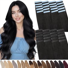 CLEARANCE Tape In Human Hair Extensions Russian Remy Hair Invisible Skin Weft