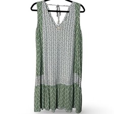 Dolan Anthropologie Chickie Drop Waist Tunic Dress Pear Blossom Green Sz. S