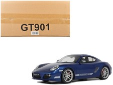 2012 Porsche Cayman R Aqua Blue Metallic 1/18 Model Car GT Spirit