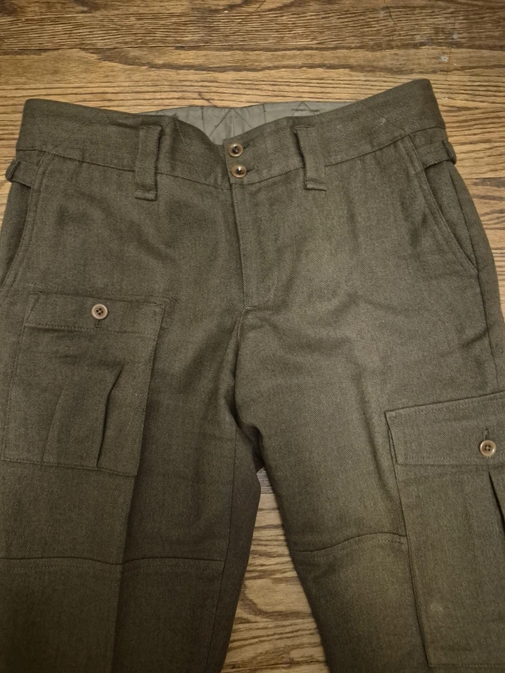 Polo Ralph Lauren Wool Cargo Pants Womens Size 17 Hunter Green - Image 2 of 4