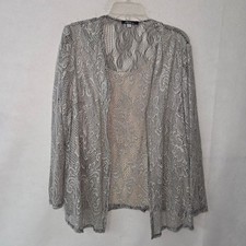 ONYX Nite Lace Overlay Tank Top and Cardigan ...
