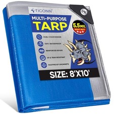 Heavy Duty Tarp Cover, Extra Thick Tarps Waterproof Tear and Rip Proof UV