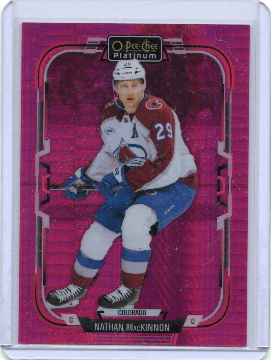 2025-26 O-Pee-Chee Platinum Nathan MacKinnon Red Prism