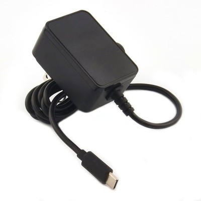 Raspberry Pi 4 Compatible USB-C Power Supply, 5.1V 3.0A, Black, UL Listed