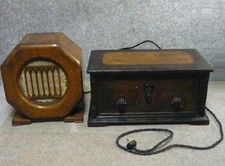 Antique Vacuum Tube Radio Receiver B31493 With Speaker Vintage Am/fm Classic