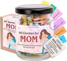 90 Love Notes for Mom in a Jar with NFC Keychain, Positive